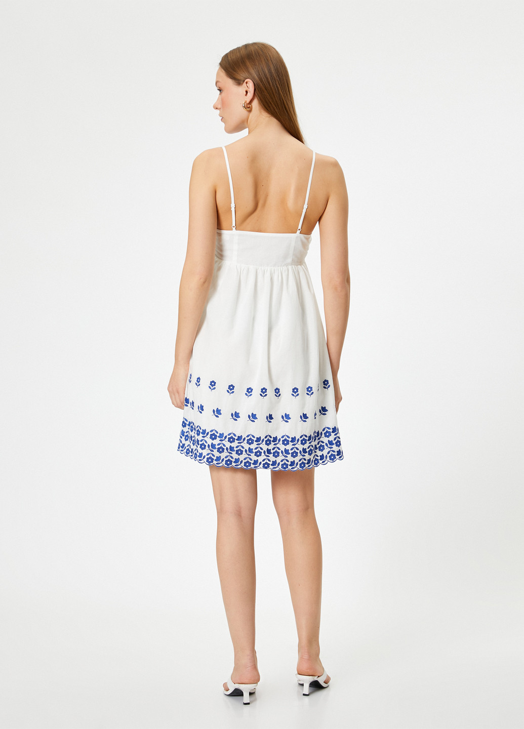 Білий кежуал сукня а-силует KOTON однотонна