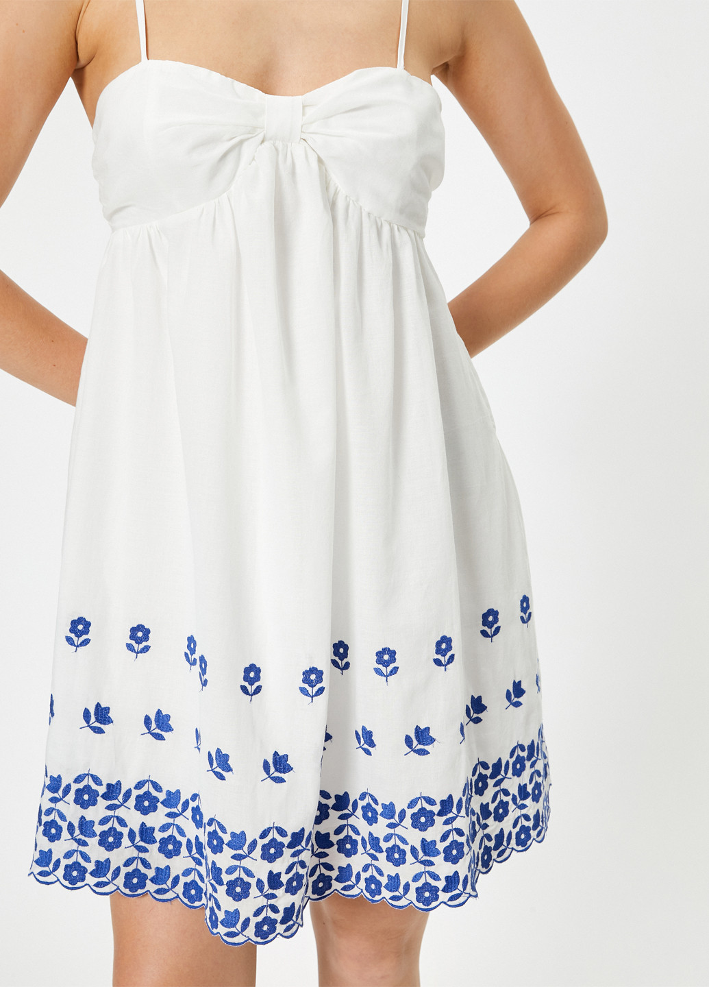 Білий кежуал сукня а-силует KOTON однотонна