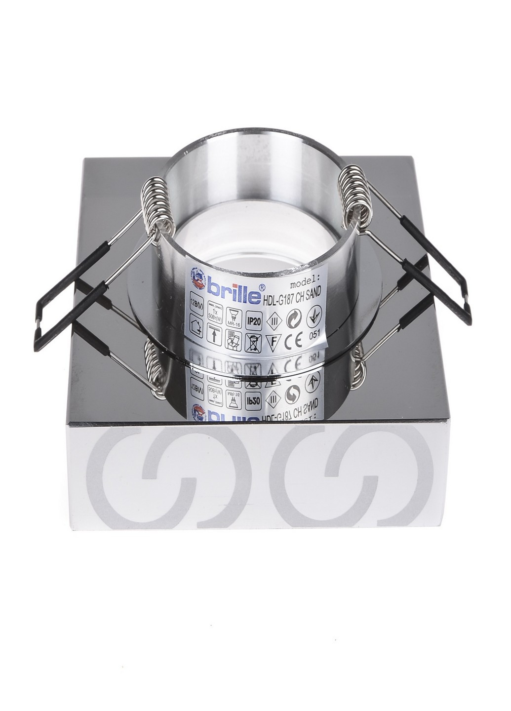 HDL-G187 CH SAND світильник точковий декоративний Brille (185914009)