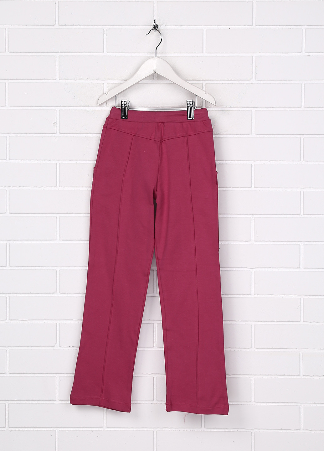 Темно-розовые кэжуал демисезонные со средней талией брюки Senti