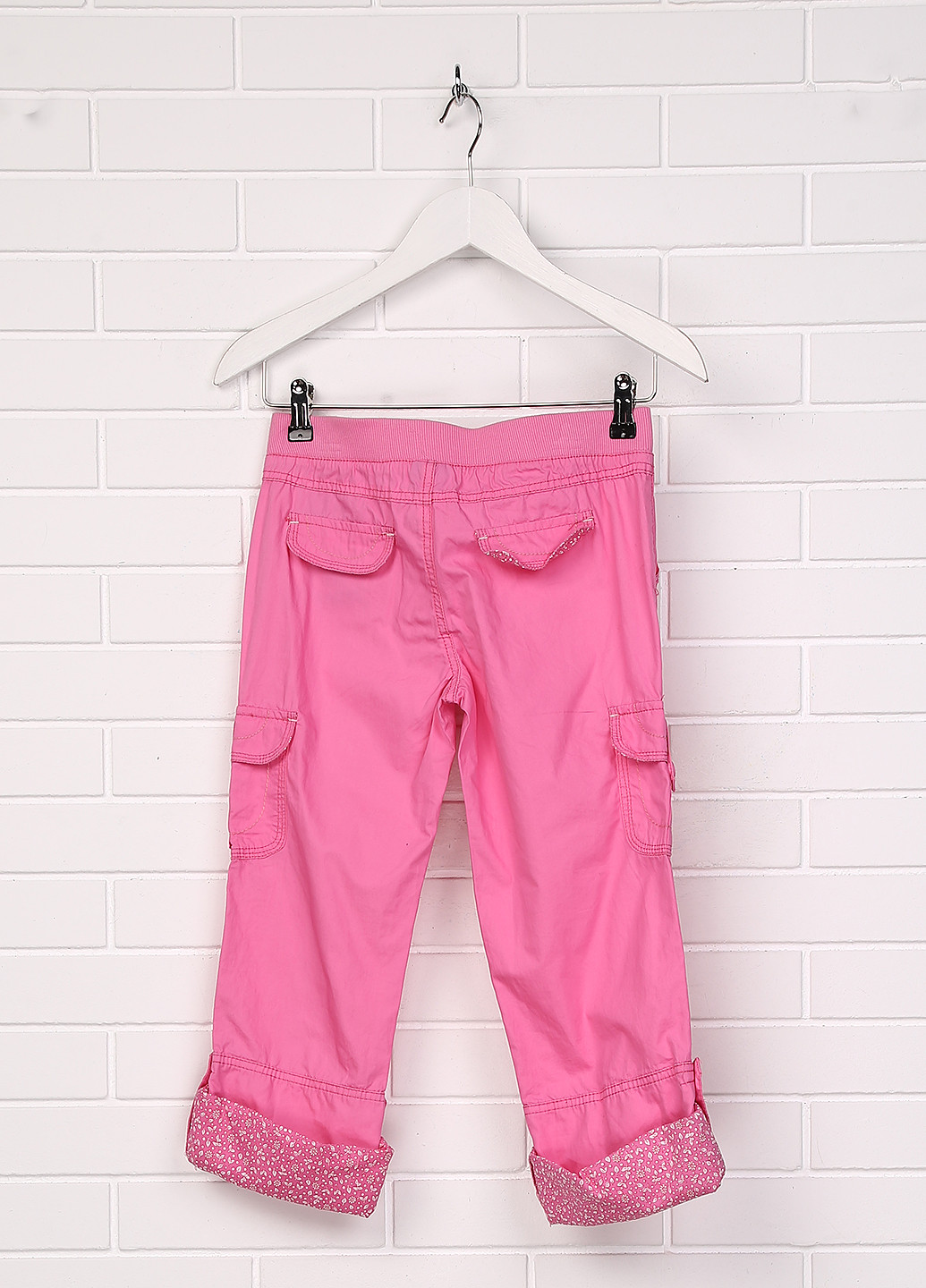 Розовые кэжуал демисезонные карго брюки Faded Glory