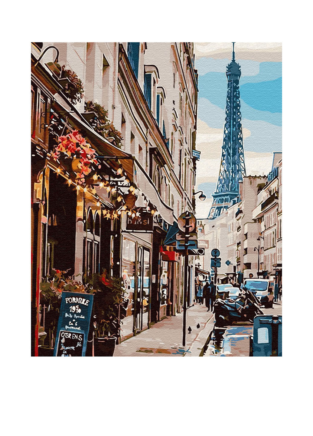 Картина за номерами Париж з-за рогу, 40х50 см Brushme (150530204)