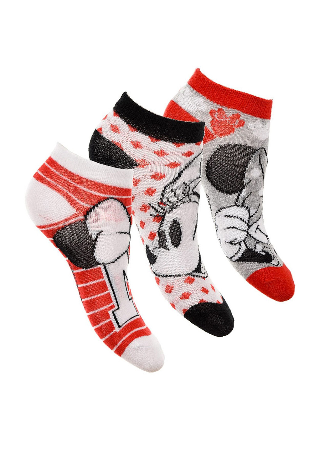Шкарпетки (3 пари) Disney малюнки комбіновані повсякденні