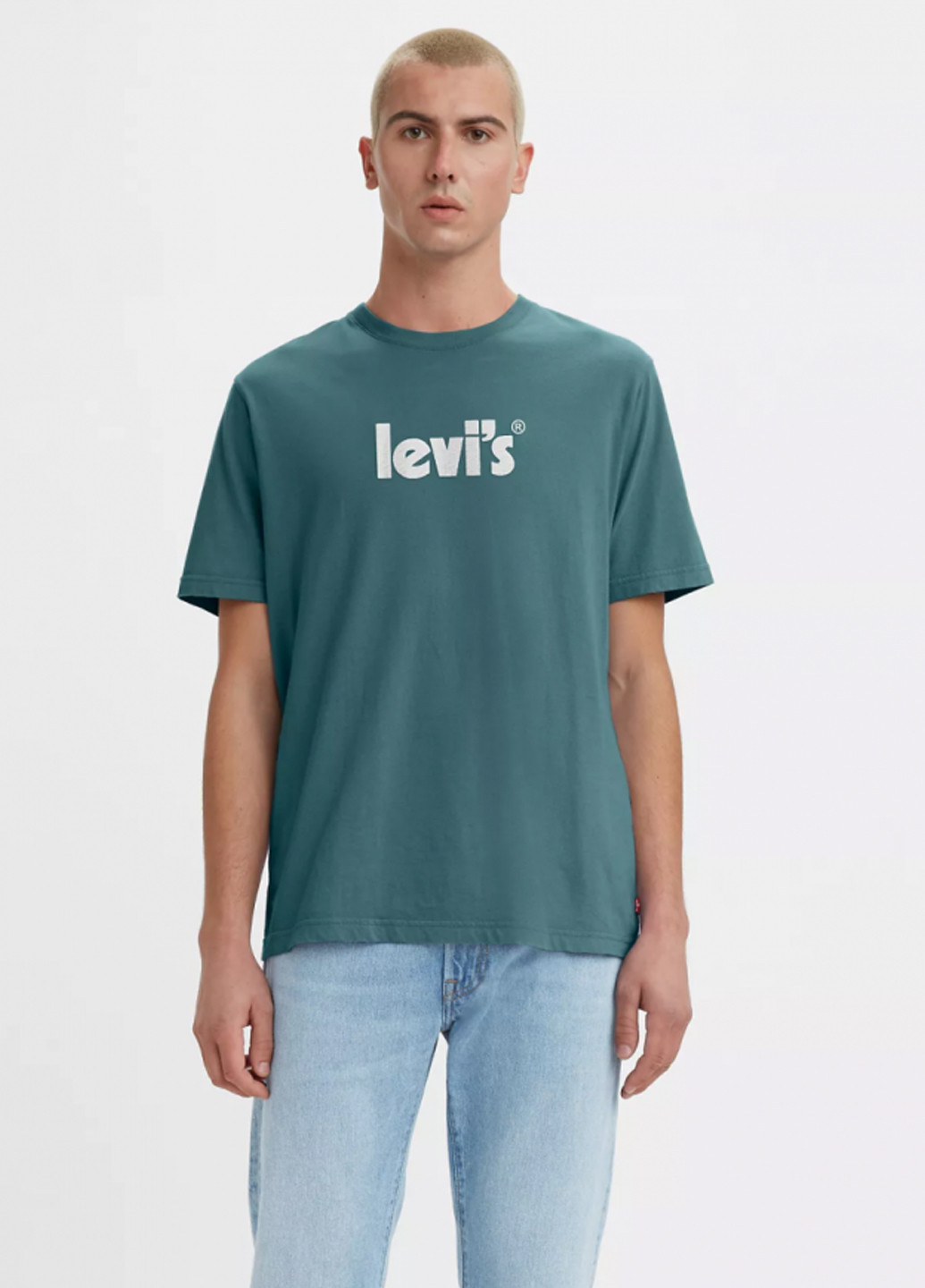 Бирюзовая летняя футболка Levi's