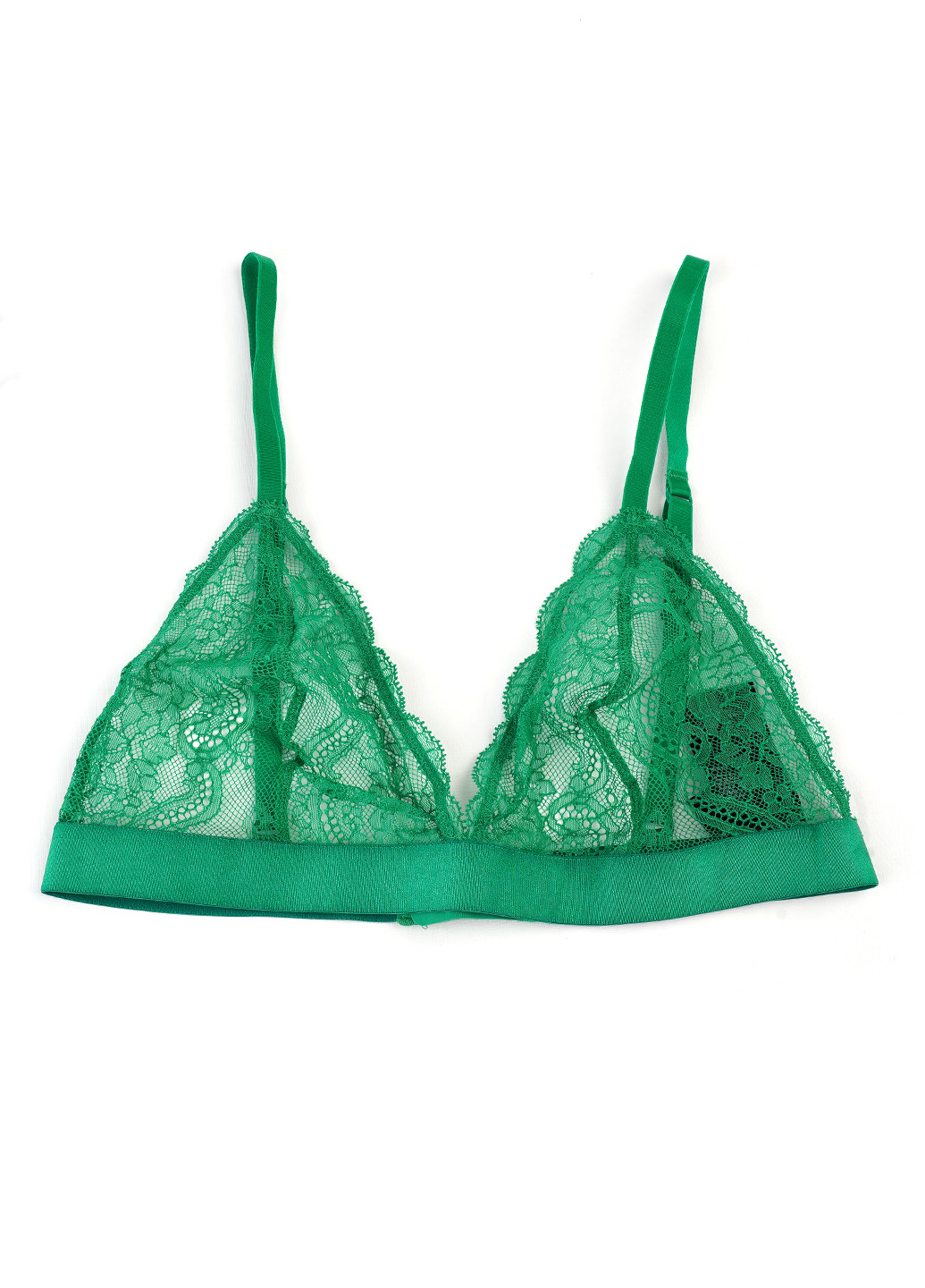 Зелений тріенджел бюстгальтер & Other Stories без кісточок поліамід