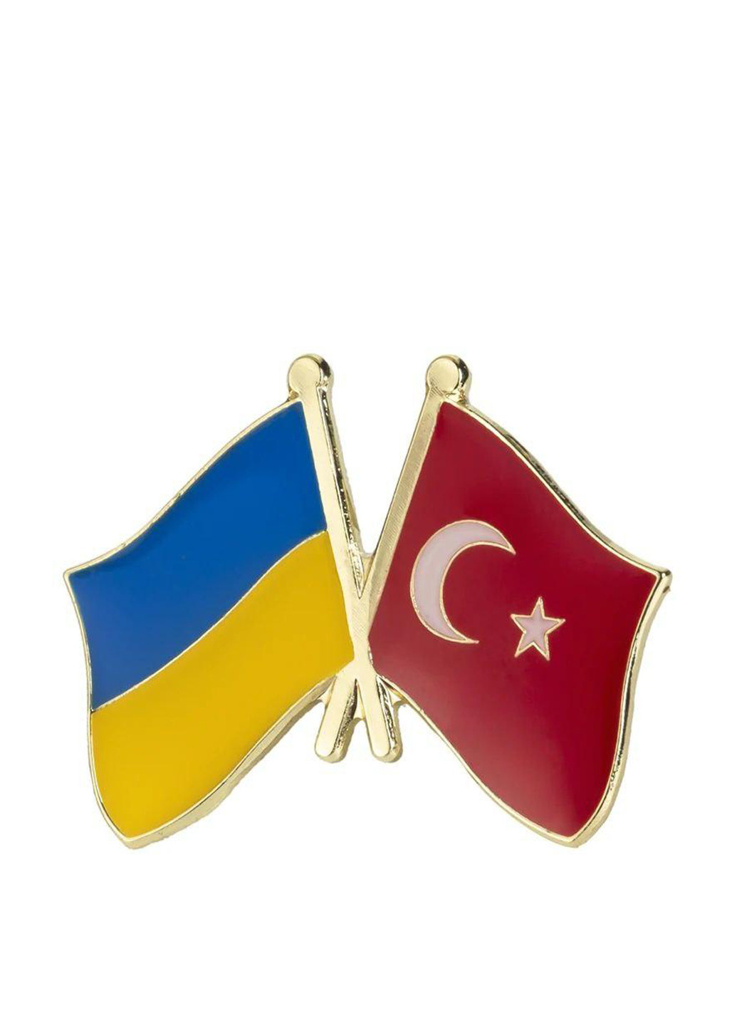 Двойной значок-пин Украина – Турция, 25х19 мм No Brand (301127667)