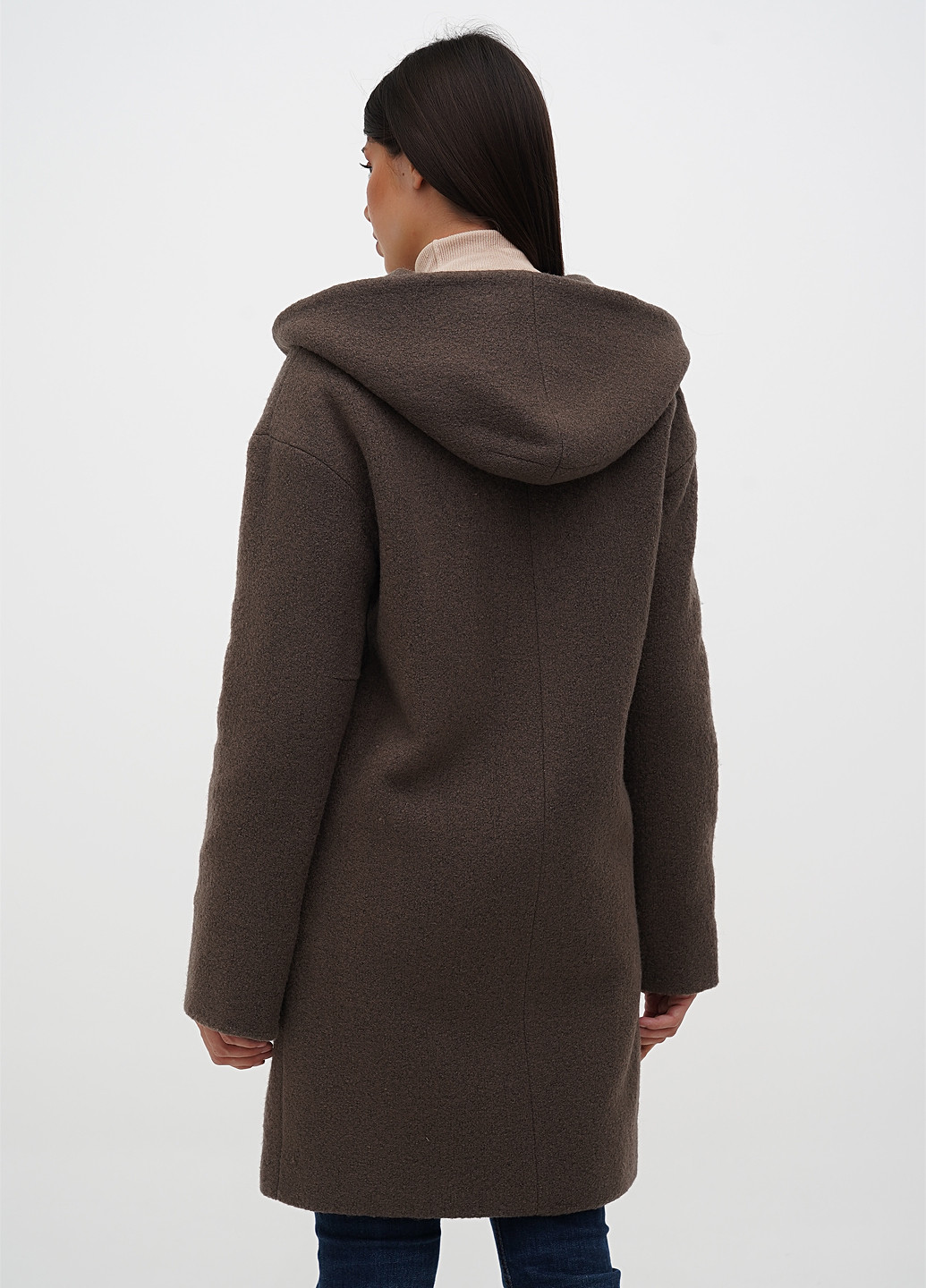 Коричневое демисезонное Пальто однобортное Ruta-S