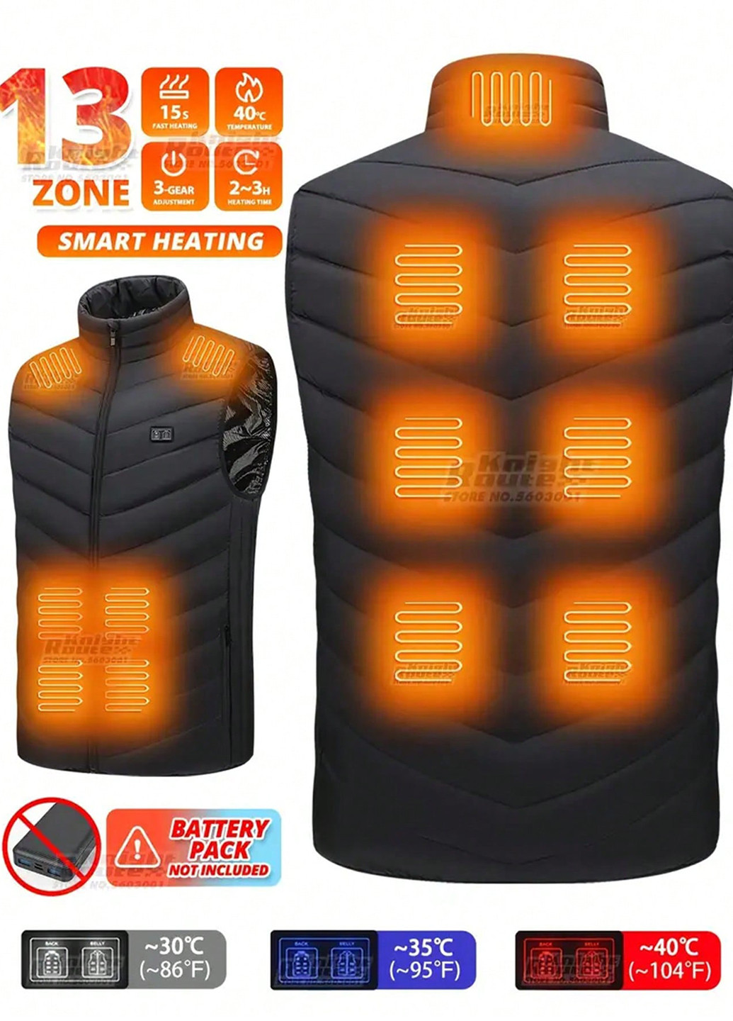 Жилет с подогревом SHEIN (343353472)