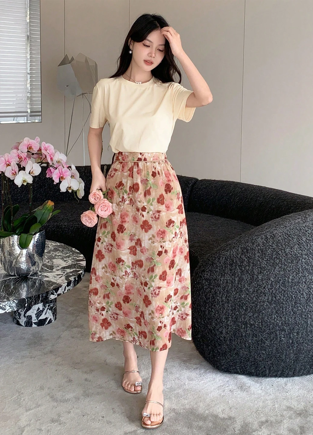Костюм (футболка, спідниця) SHEIN (325400146)