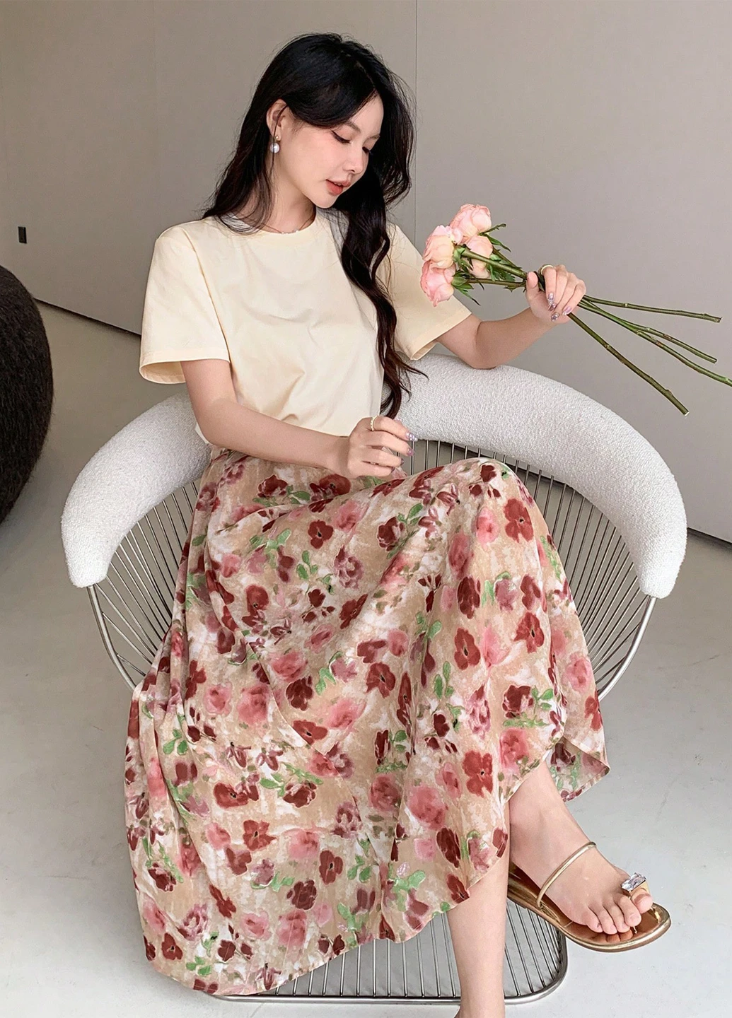 Костюм (футболка, спідниця) SHEIN (325400146)