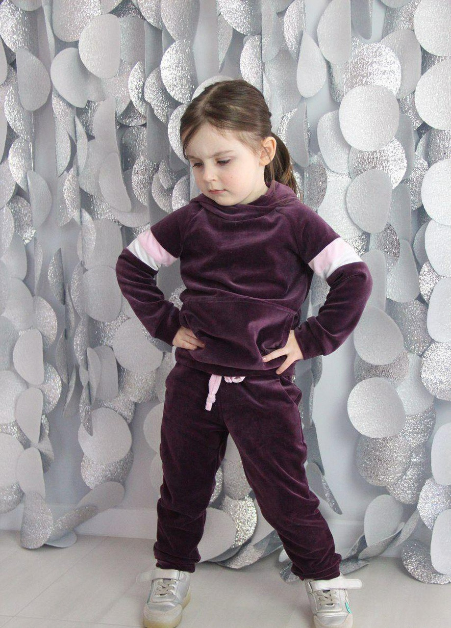 Дитячий велюровий спортивний костюм для дівчинки від ZM (243191421)
