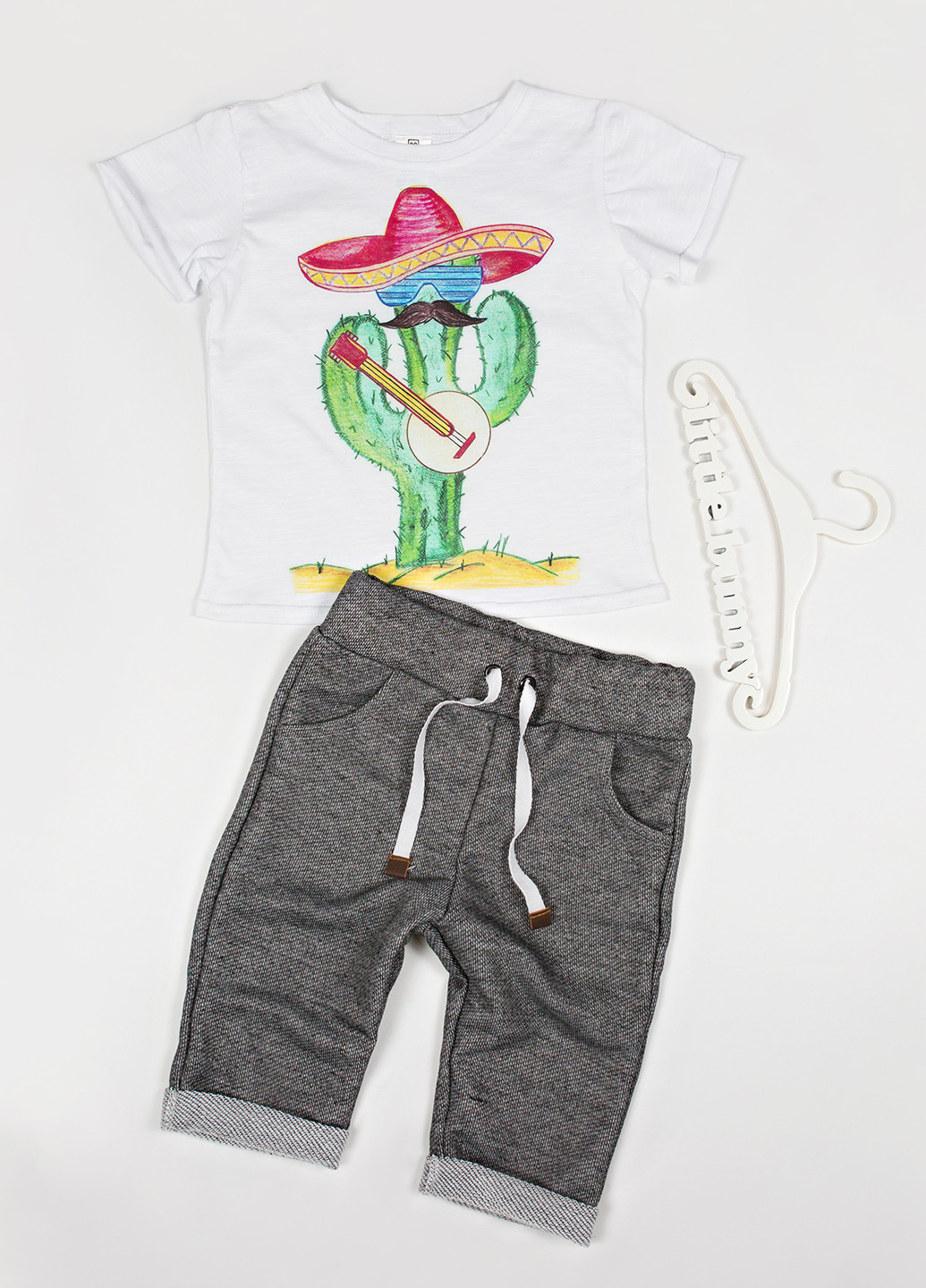 Комбинированный летний комплект (футболка, шорты) Little Bunny