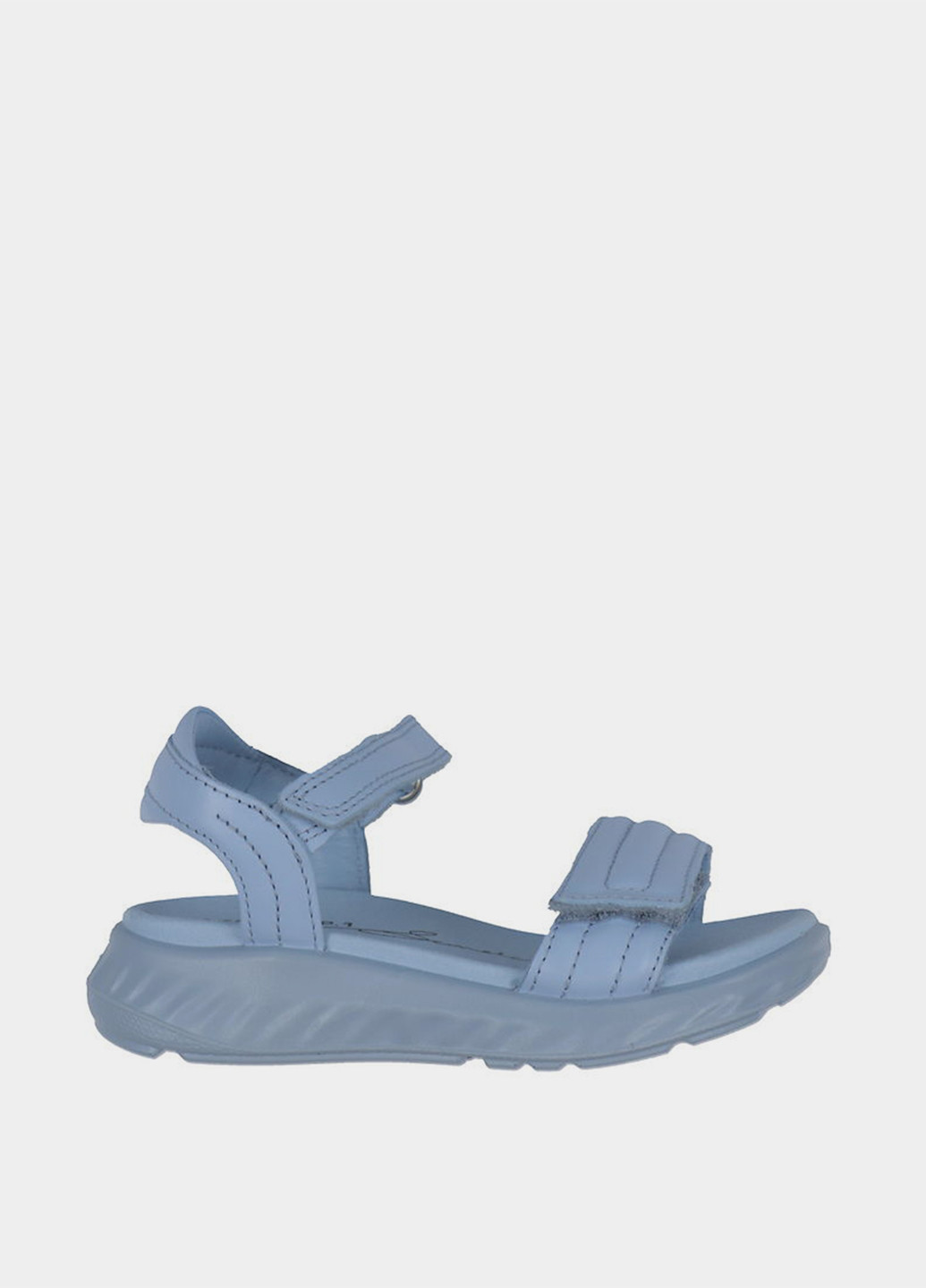 Голубые кэжуал сандалии Ecco на липучке
