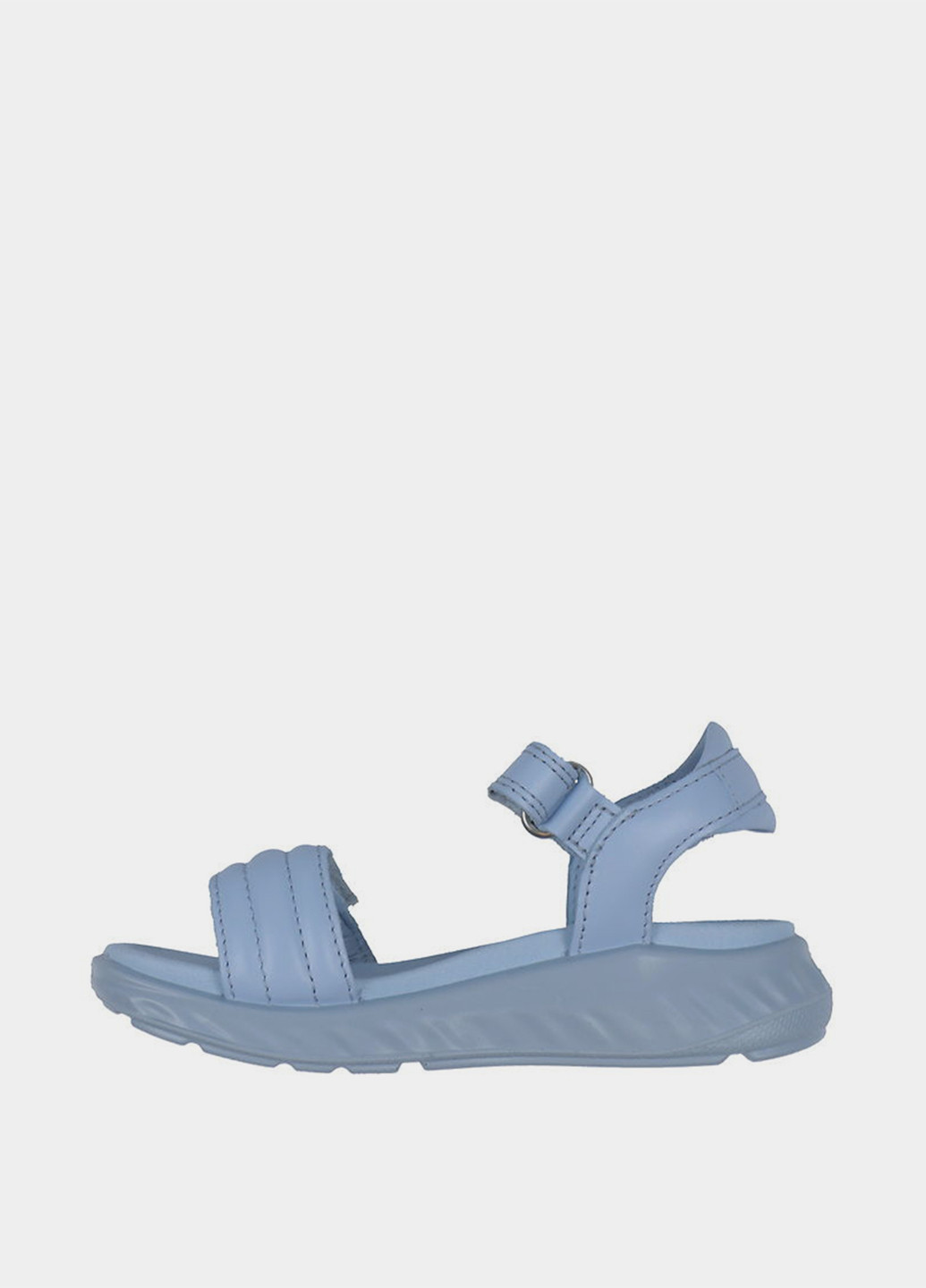 Голубые кэжуал сандалии Ecco на липучке