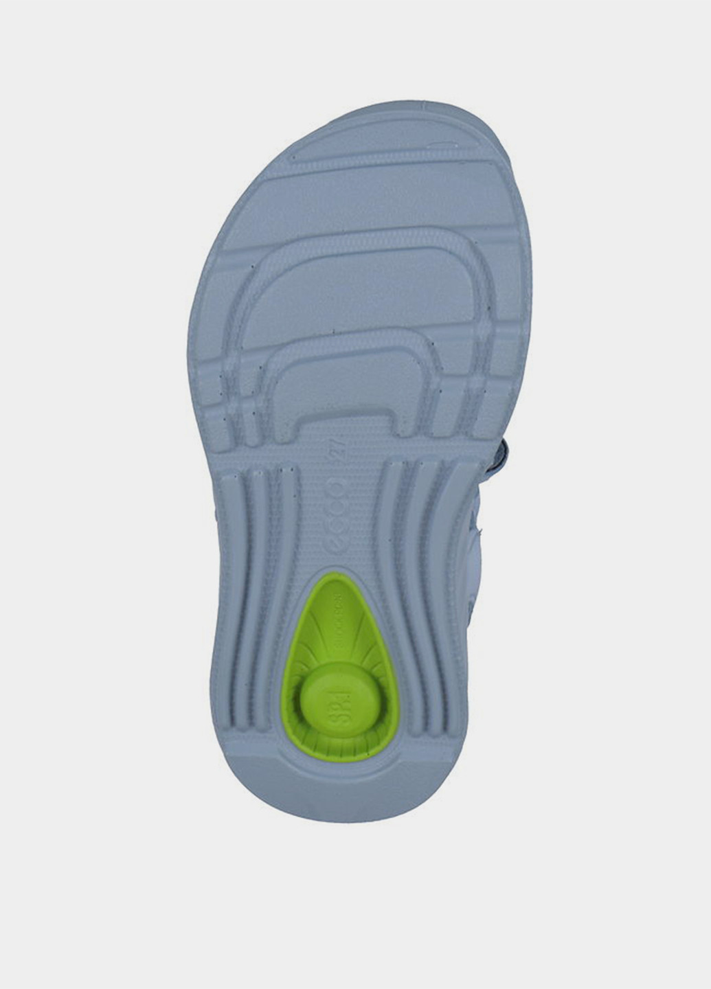 Голубые кэжуал сандалии Ecco на липучке