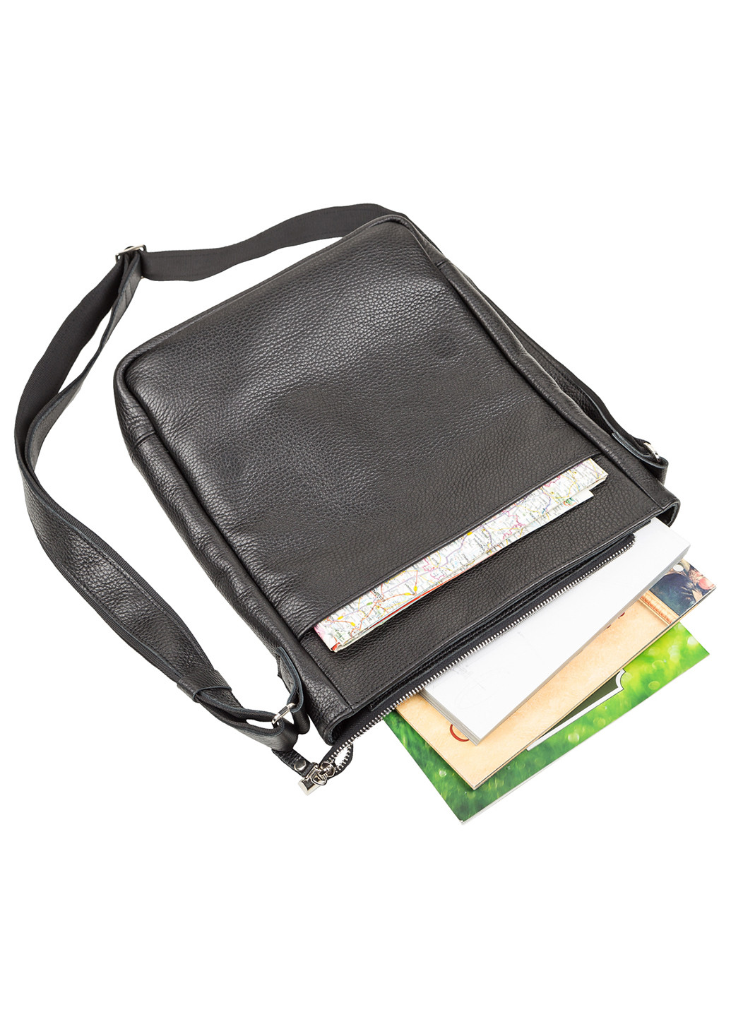 Чоловіча шкіряна сумка 25х33х8 см Shvigel (229460222)