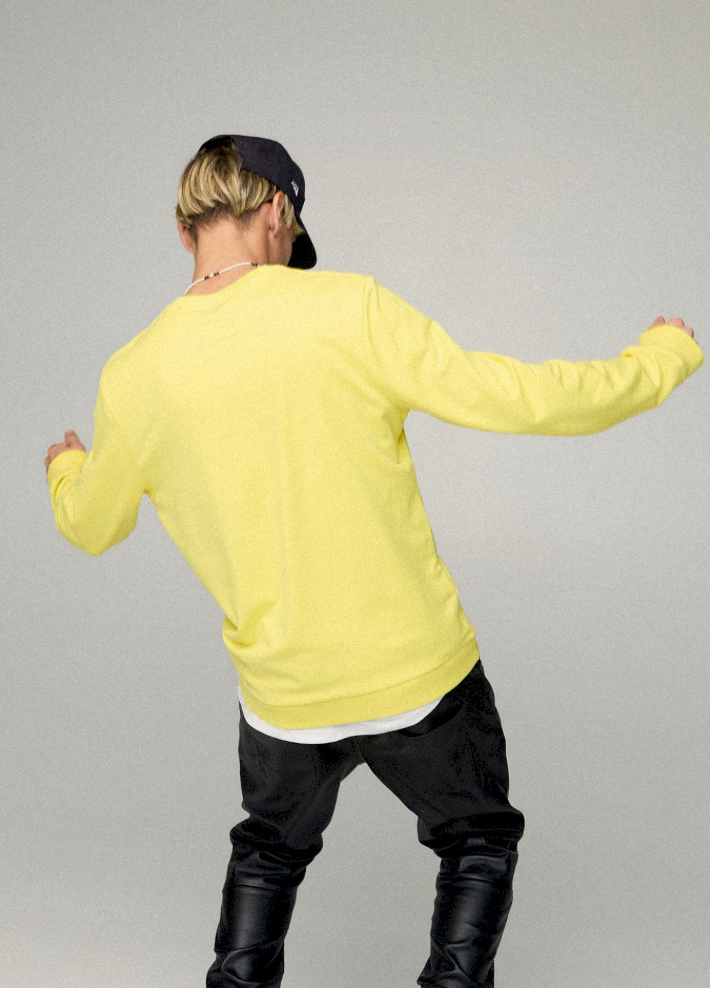 Жовтий світшот чоловічий basic /no flis/ YAPPI (252386051)