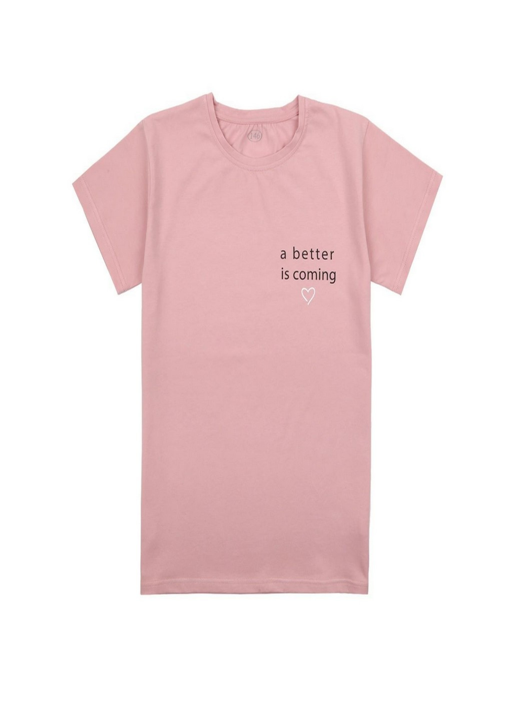 Пудровая летняя футболка для девочки (a better...) Фламинго Текстиль
