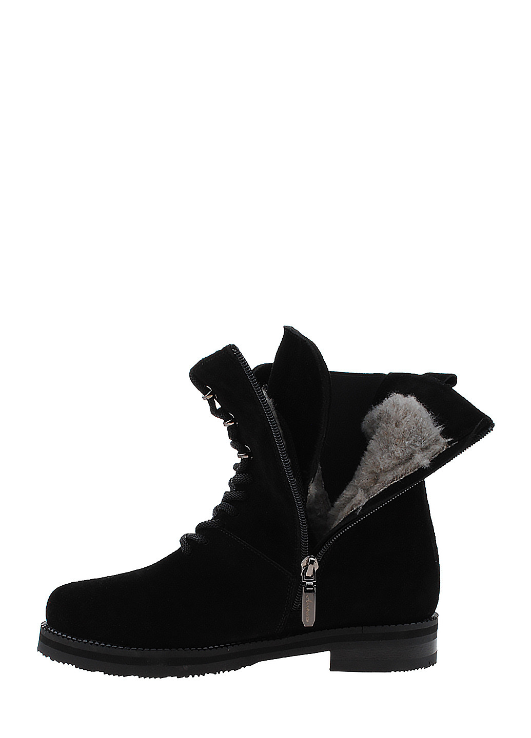 Зимние ботинки r321-456-11 черный Arcoboletto из натуральной замши