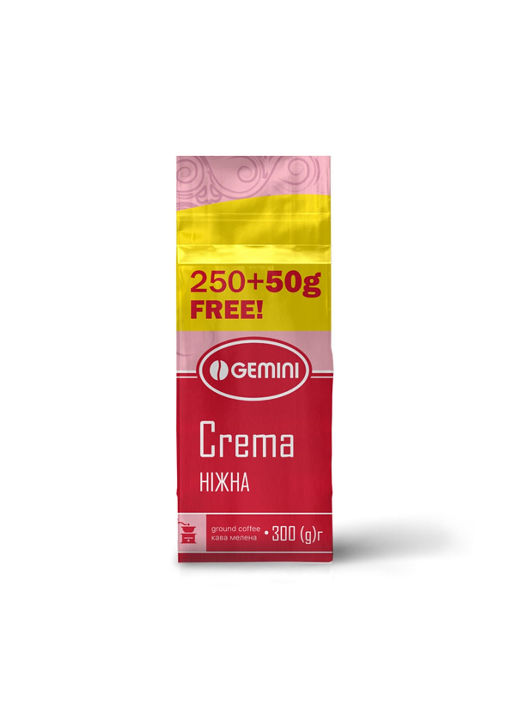 Кава Crema мелена 300 г Gemini (253918653)