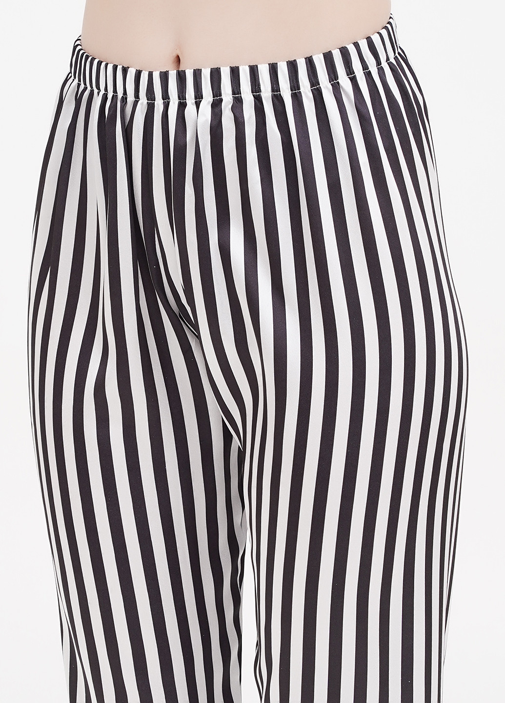 Чорно-біла всесезон піжама (сорочка, штани) рубашка + брюки Mon Monde