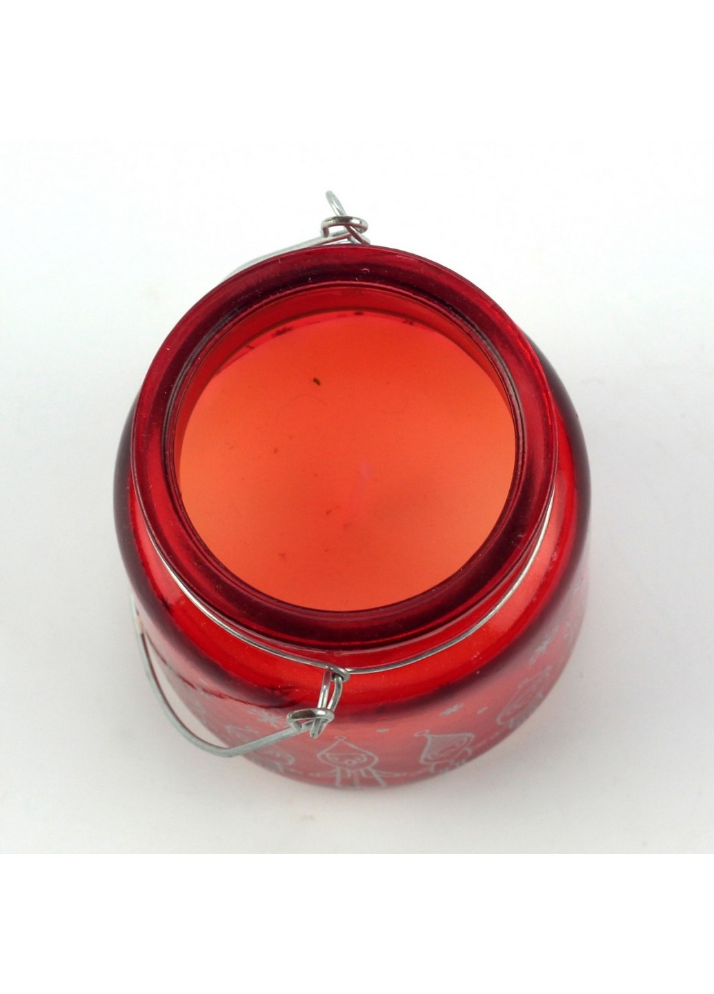 Свеча в стеклянной подставке; красная OOTB комбинированные