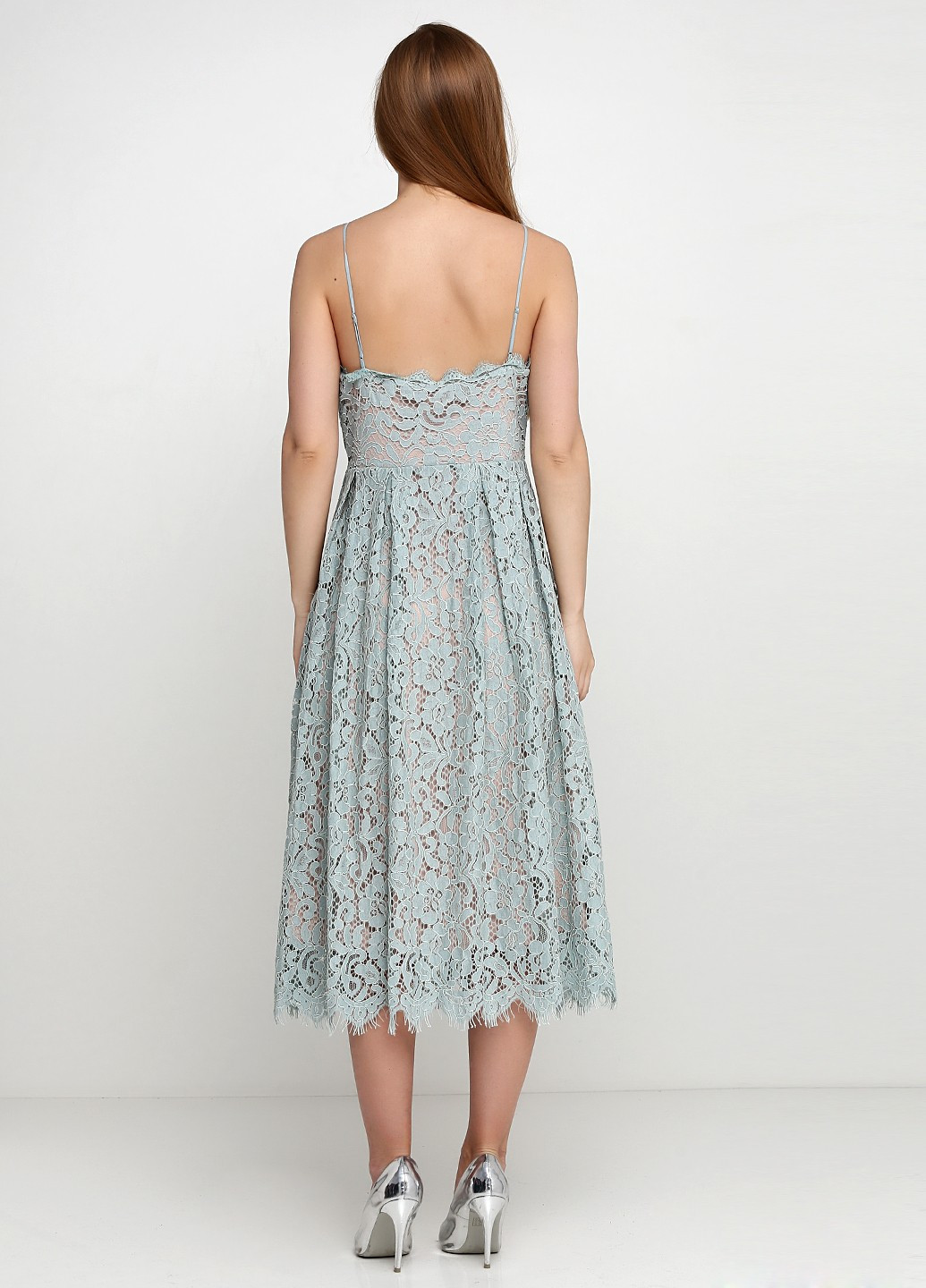 Світло-блакитна кежуал сукня H&M однотонна