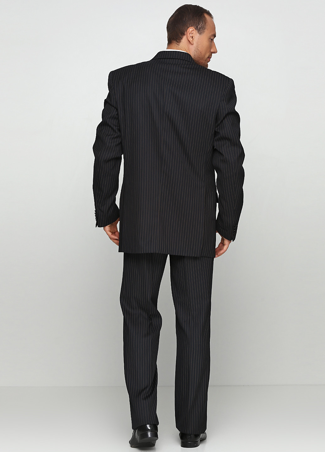Чорний демісезонний костюм (піджак, брюки) брючний Galant