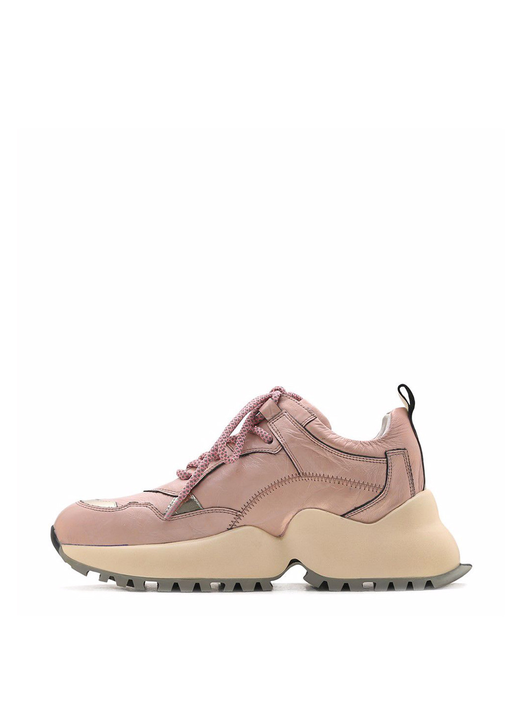 Розово-коричневые демисезонные кроссовки Prego