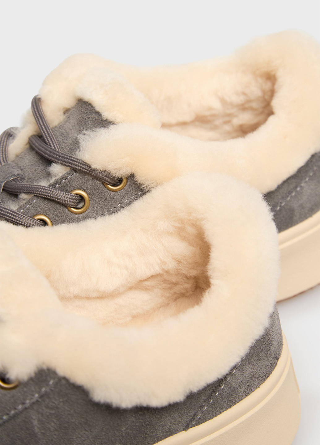 Кроссовки PRPY серые зима (366438674)