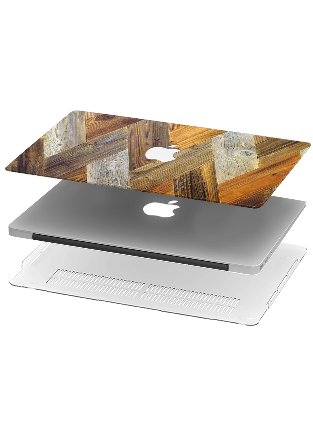 Чехол пластиковый для Apple MacBook Pro 16 A2141 Деревянные панели (9494-2806) MobiPrint (219124413)
