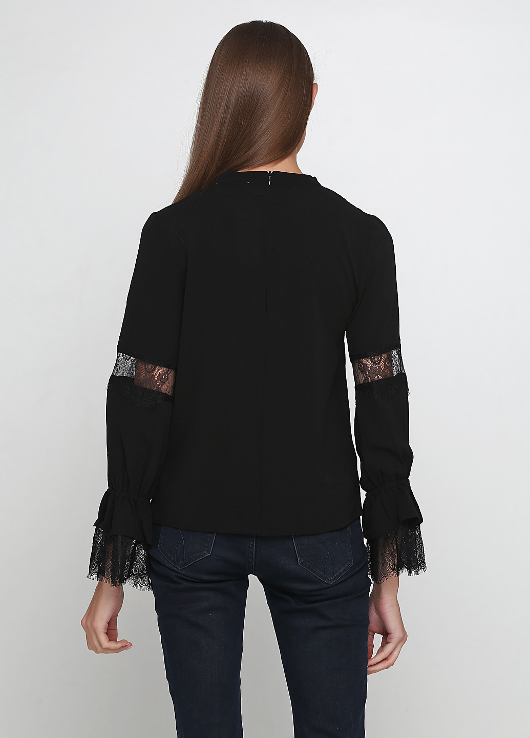 Черная демисезонная блуза Axara