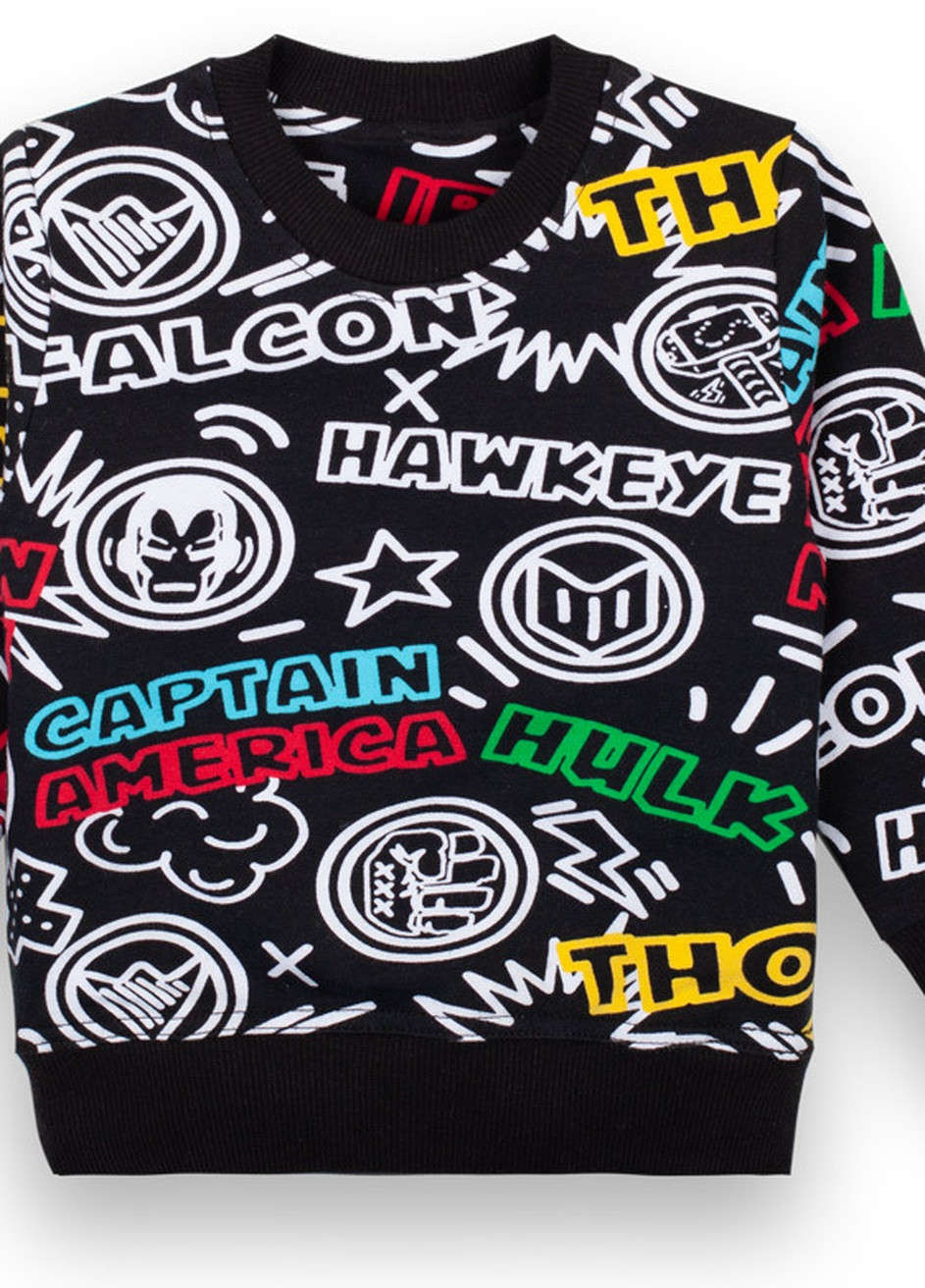 Чорний демісезонний дитячий джемпер для хлопчика Габби