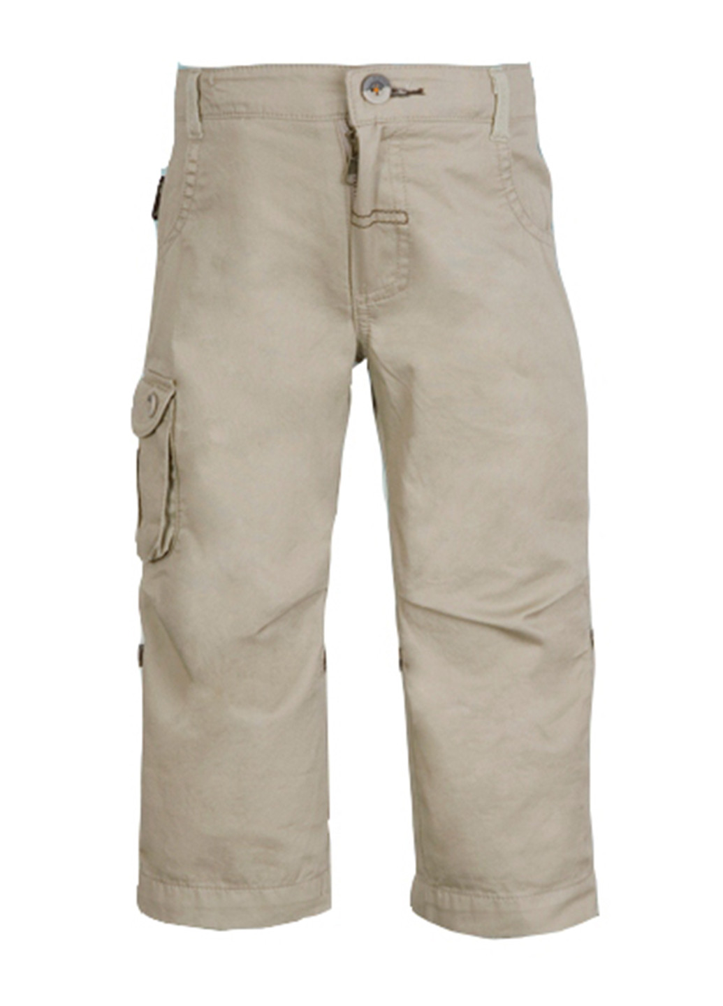 Бежевые кэжуал демисезонные брюки со средней талией Mariquita