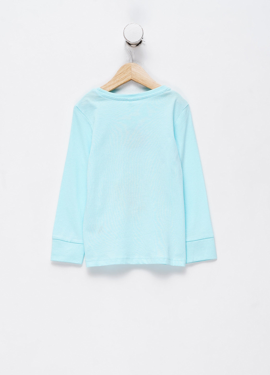 Бирюзовый демисезонный кэжуал лонгслив C&A персонажи