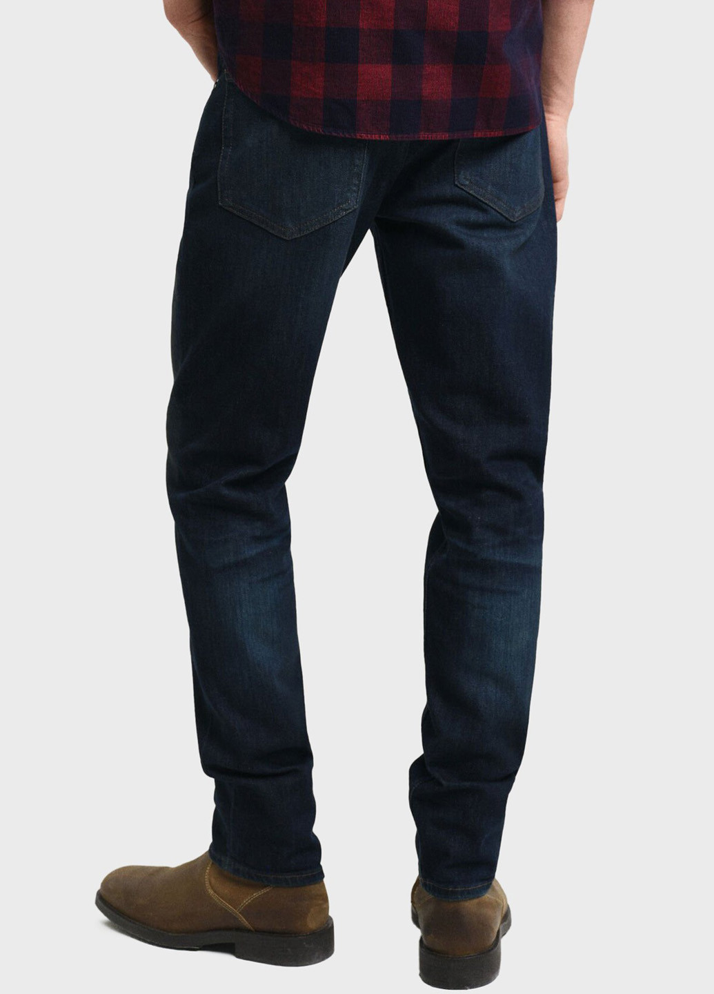 Синие демисезонные скинни джинсы Gant