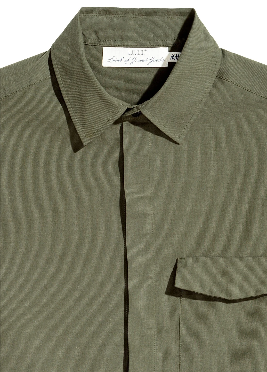 Сорочка демісезон,хакі, H&M (256797748)