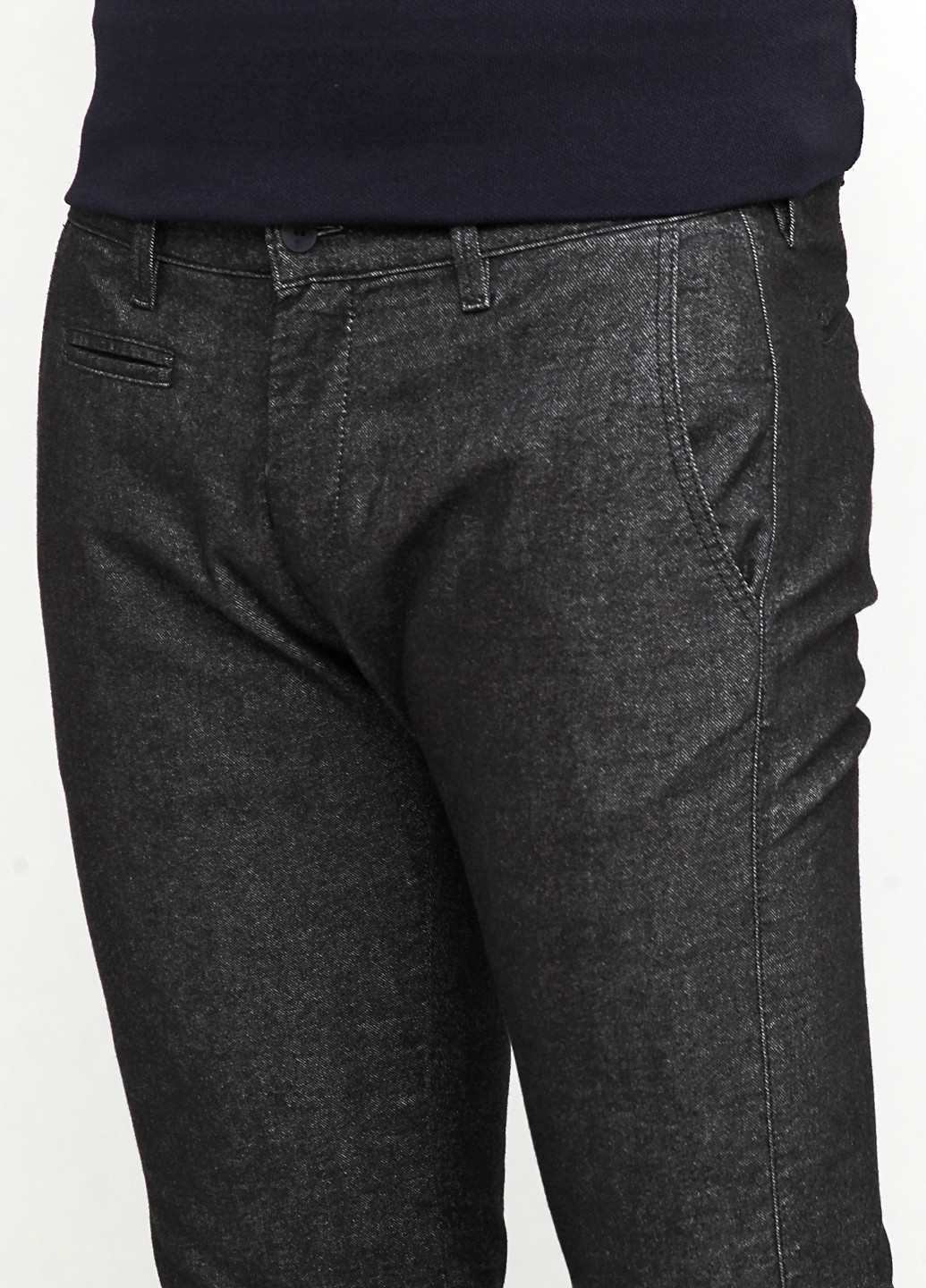 Черные кэжуал демисезонные прямые брюки Otto Kern