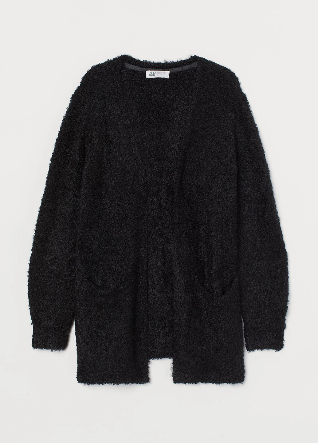 Черный демисезонный кардиган H&M