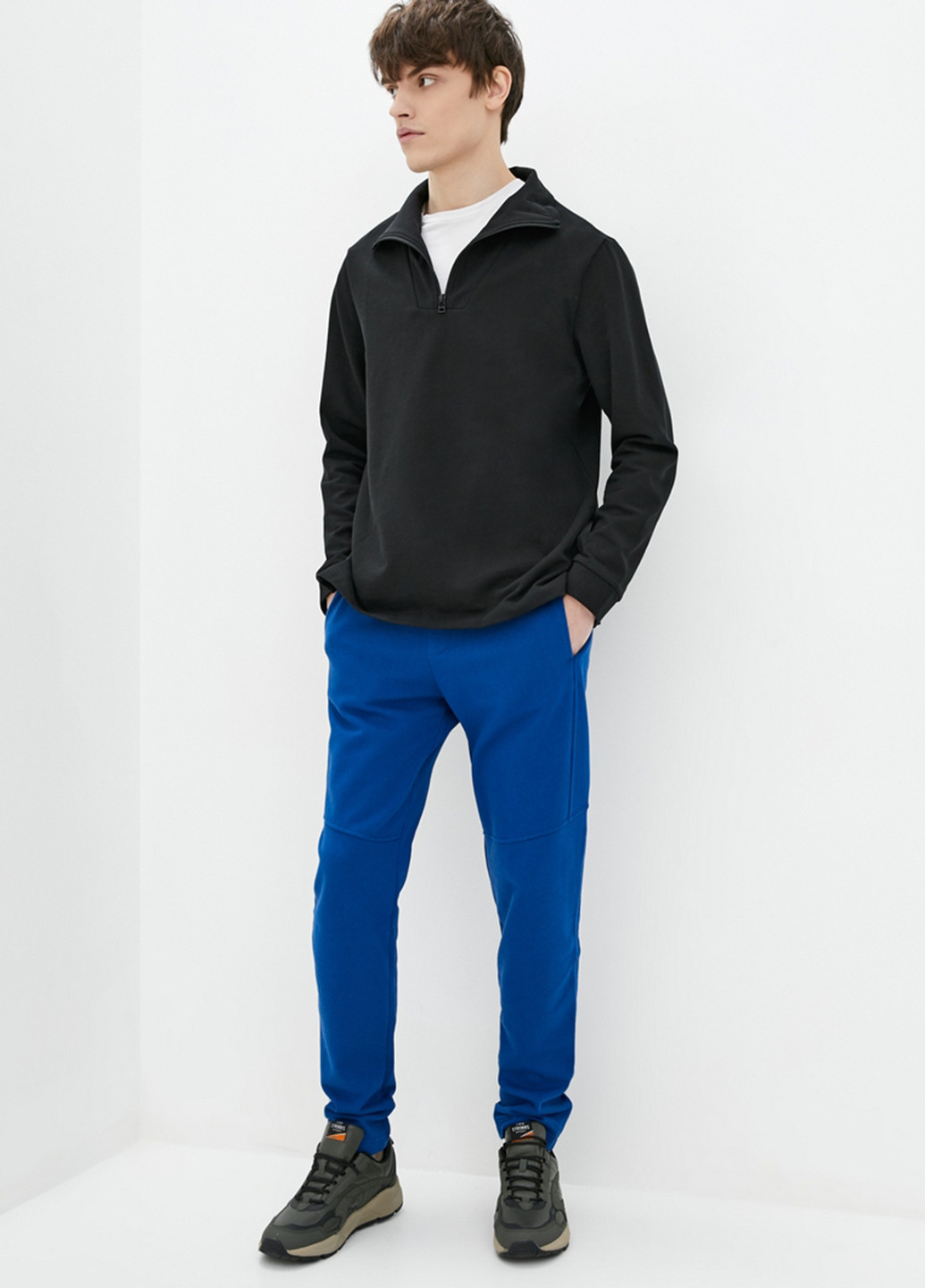 Синие спортивные демисезонные джоггеры брюки Promin