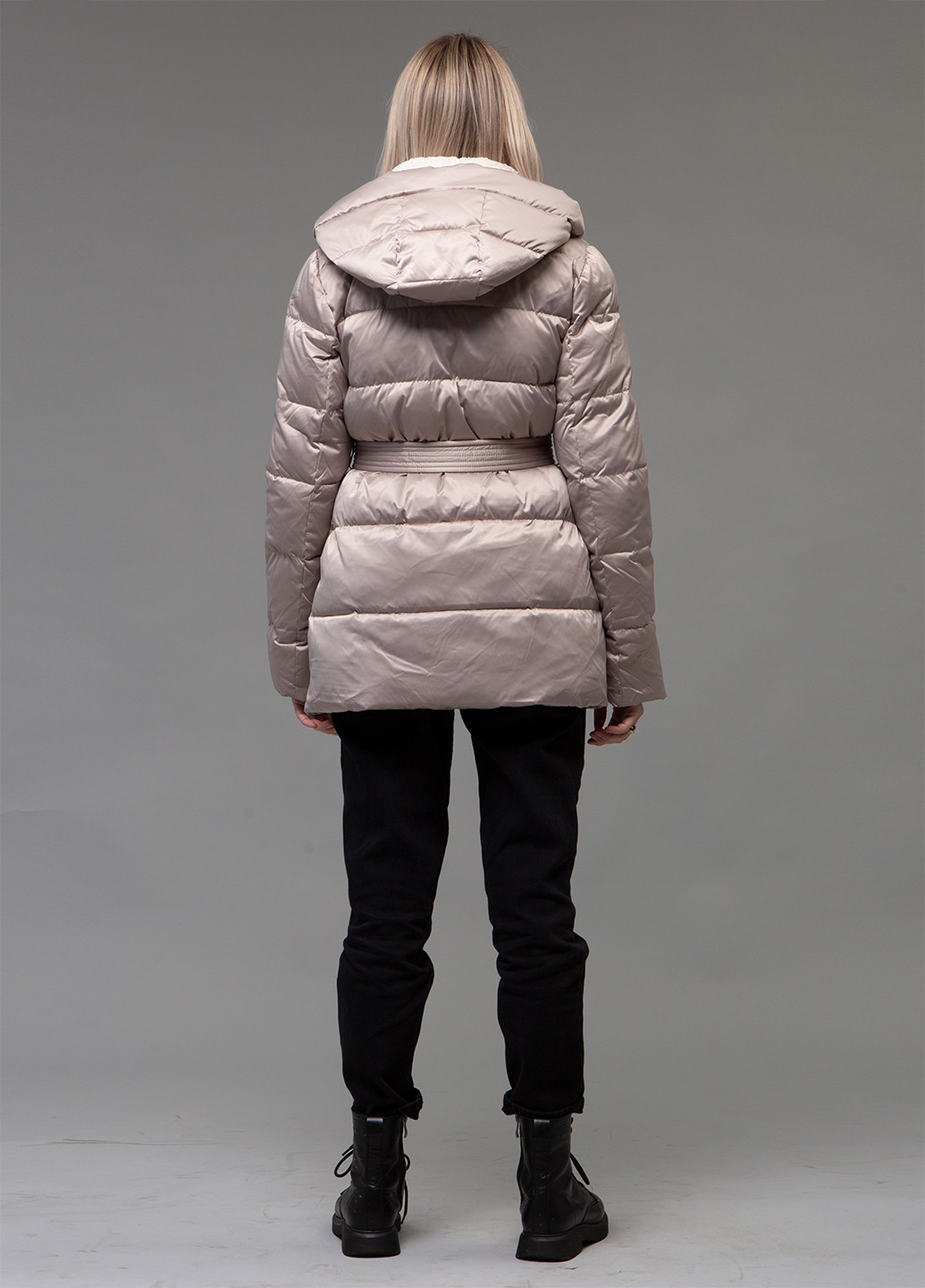 Бежевый зимний Пуховик ZLLY