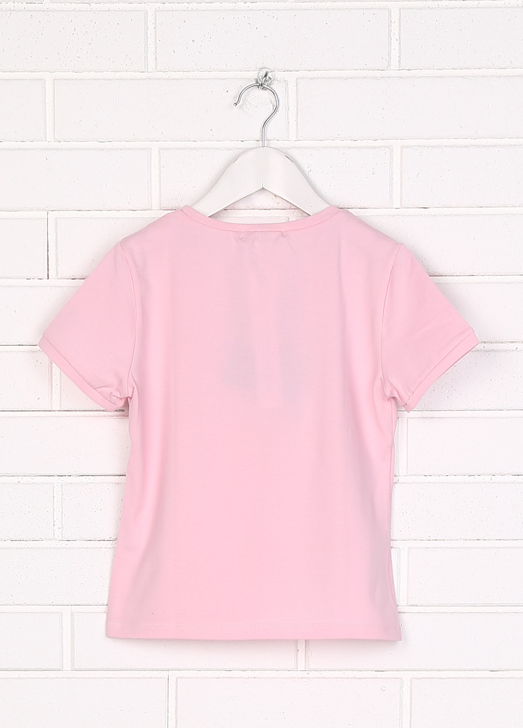 Розовая летняя футболка с коротким рукавом Paper Moon