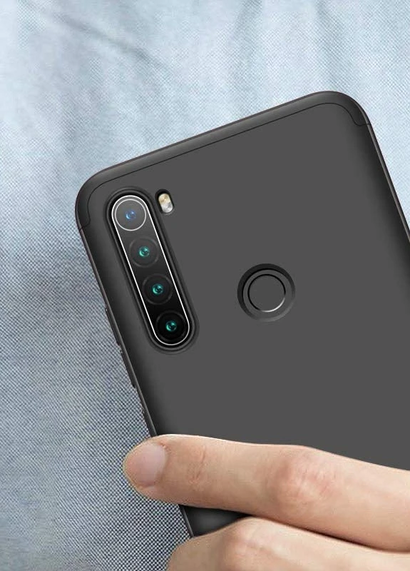 Пластикова накладка LikGus 360 градусів (opp) для Xiaomi Redmi Note 8 Чорний (is_00000035903_5) GKK (237829223)