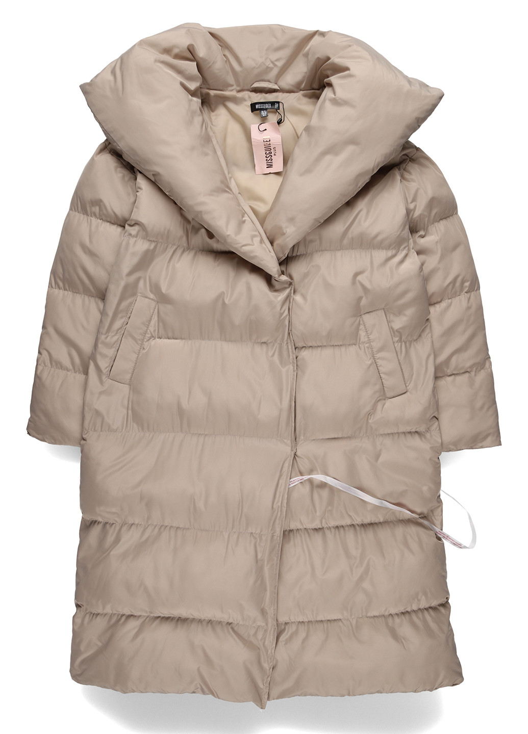 Бежева зимня куртка куртка-ковдра Missguided