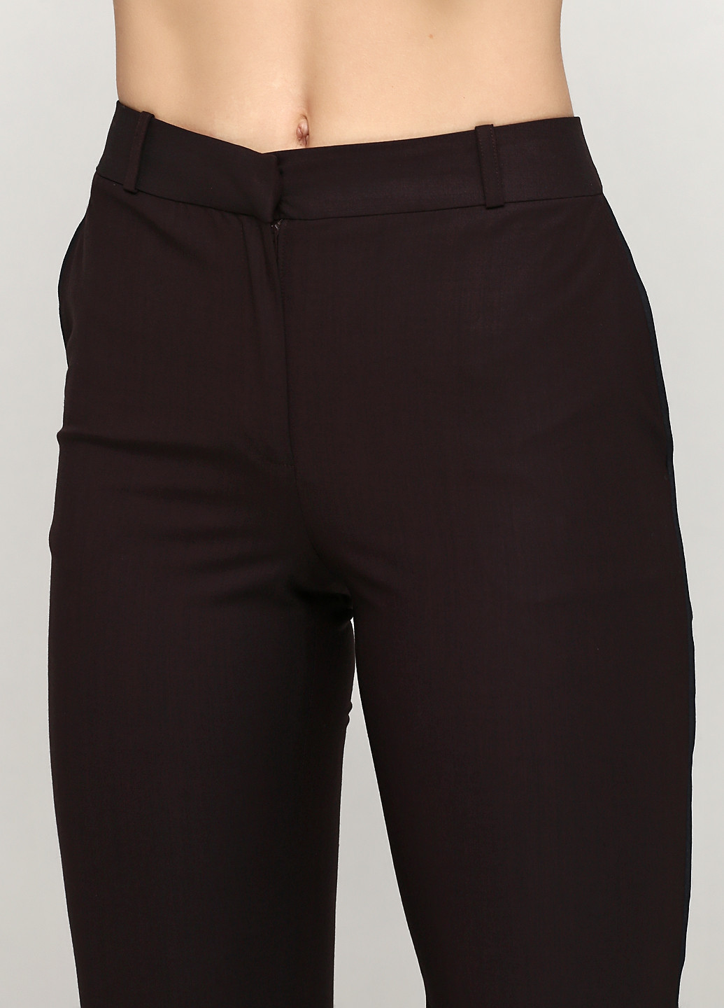 Темно-коричневые кэжуал демисезонные зауженные брюки Paul & Joe