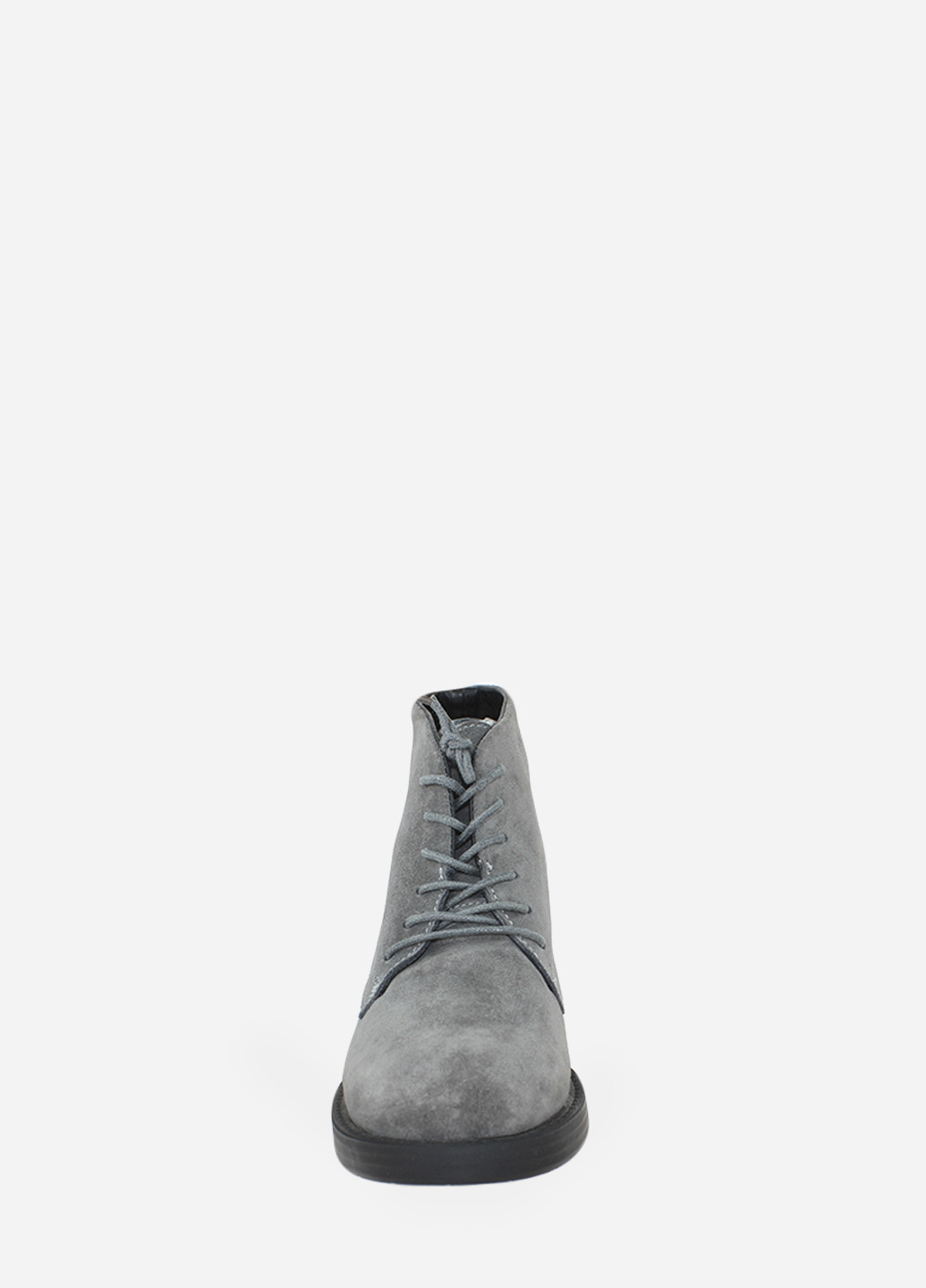 Осенние ботинки rdt142-11 серый Daragani из натуральной замши