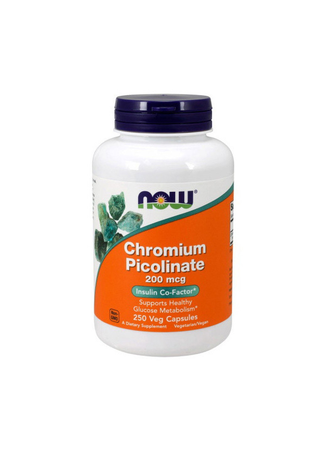 Хром піколінат Chromium Picolinate 200 mcg (250 капс) нау фудс Now Foods (255407508)