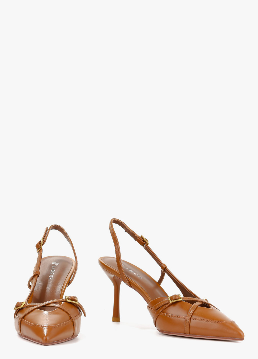 Le'BERDES Туфлі слінгбекі світло-коричневий з натуральна шкіра, україна — літо (370451914)