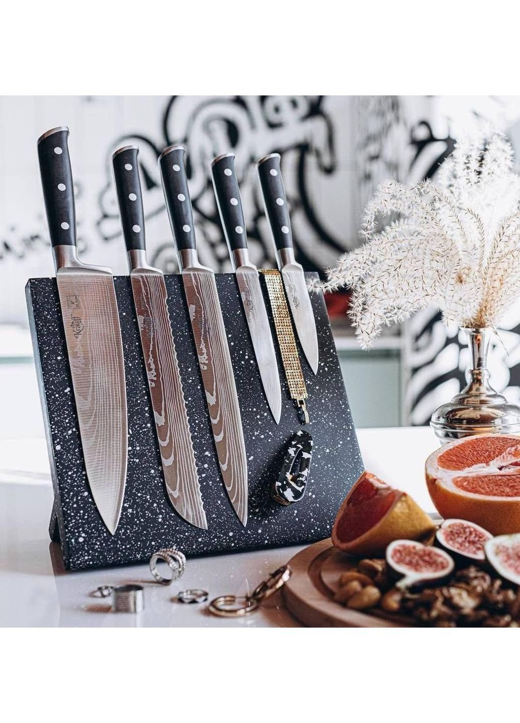 Набір ножів з підставкою 24523 Krauff комбінований,
