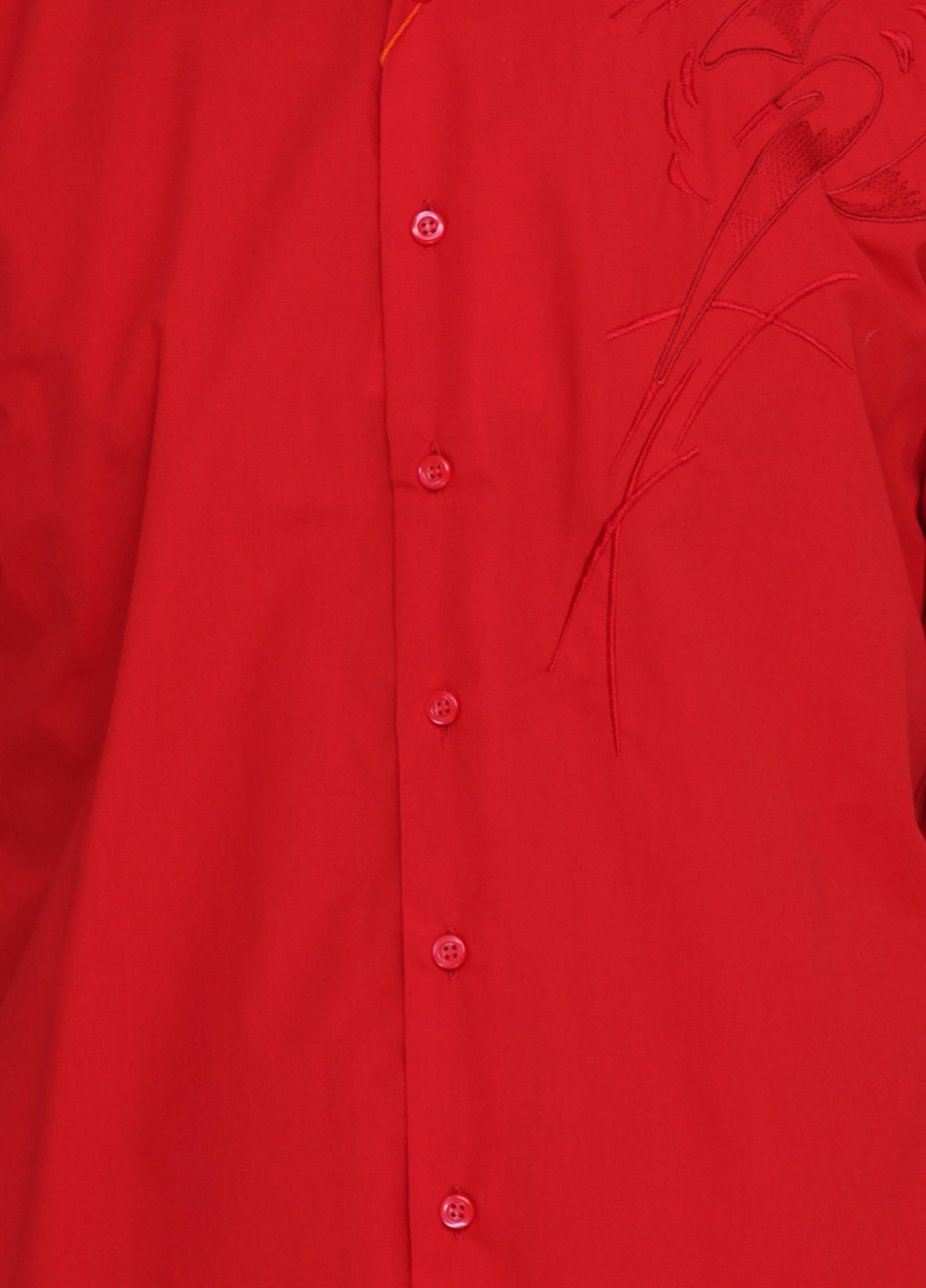 Красная кэжуал рубашка однотонная ANG с коротким рукавом